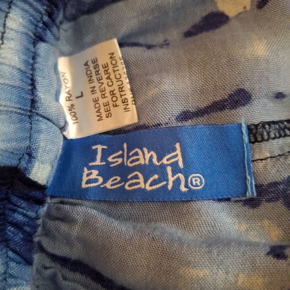 Island Beach Women's Blue Tie-Dye Joggers - Picture 5 of 7